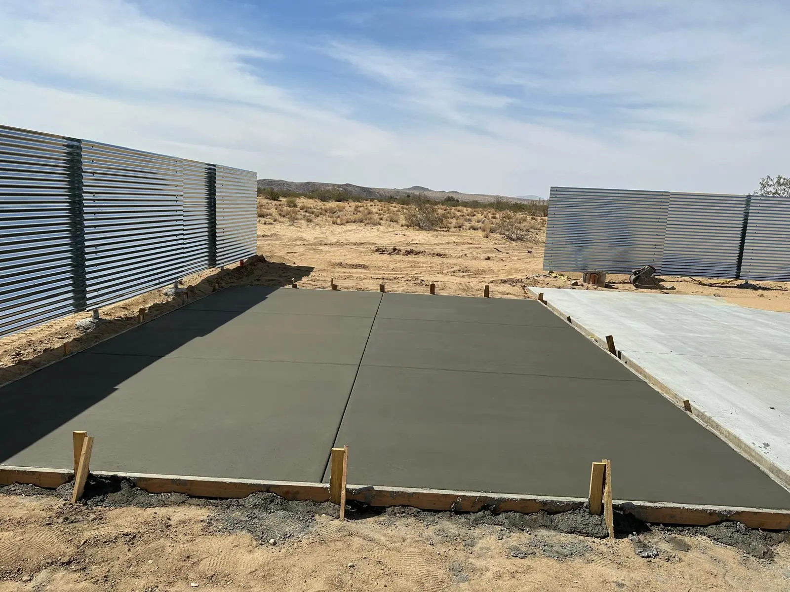 Concrete driveway installation project San Diego