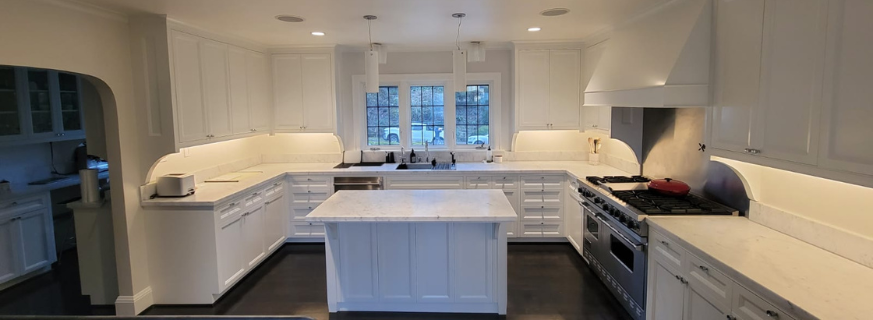 Technician repairing washing machine